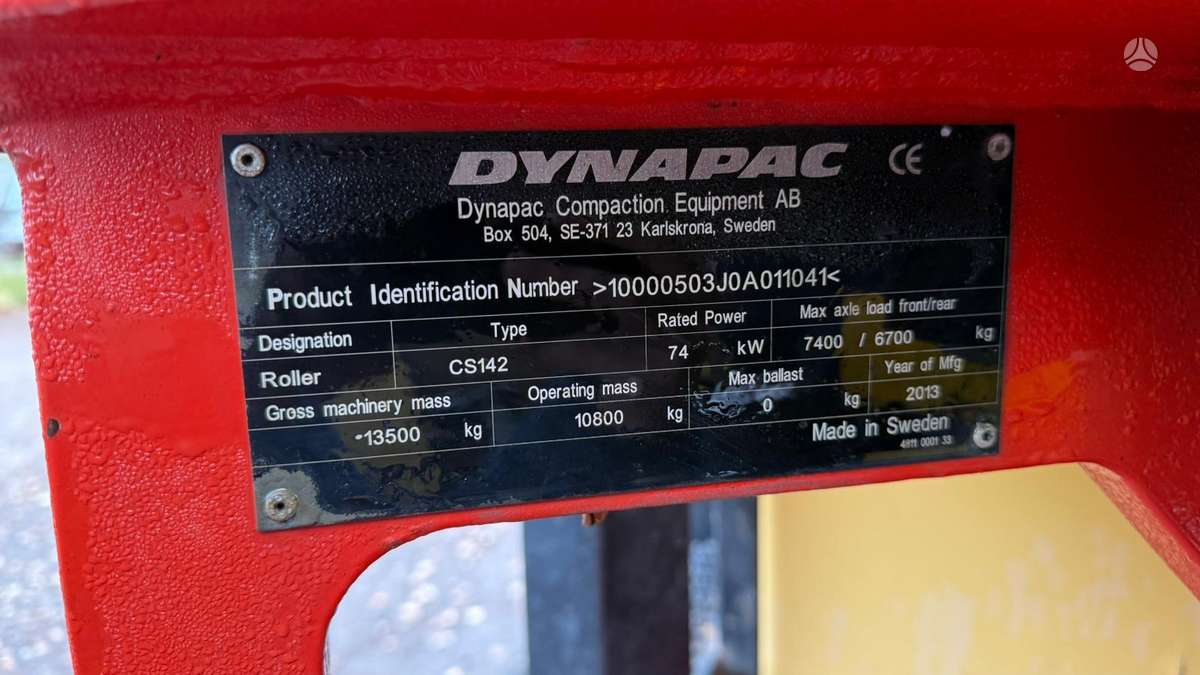 Dynapac CS142, vibrator / compactor