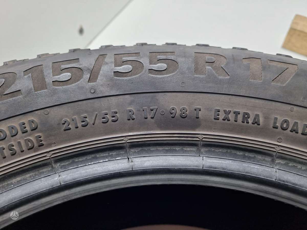 Continental 6mm, žieminės 215/55 R17
