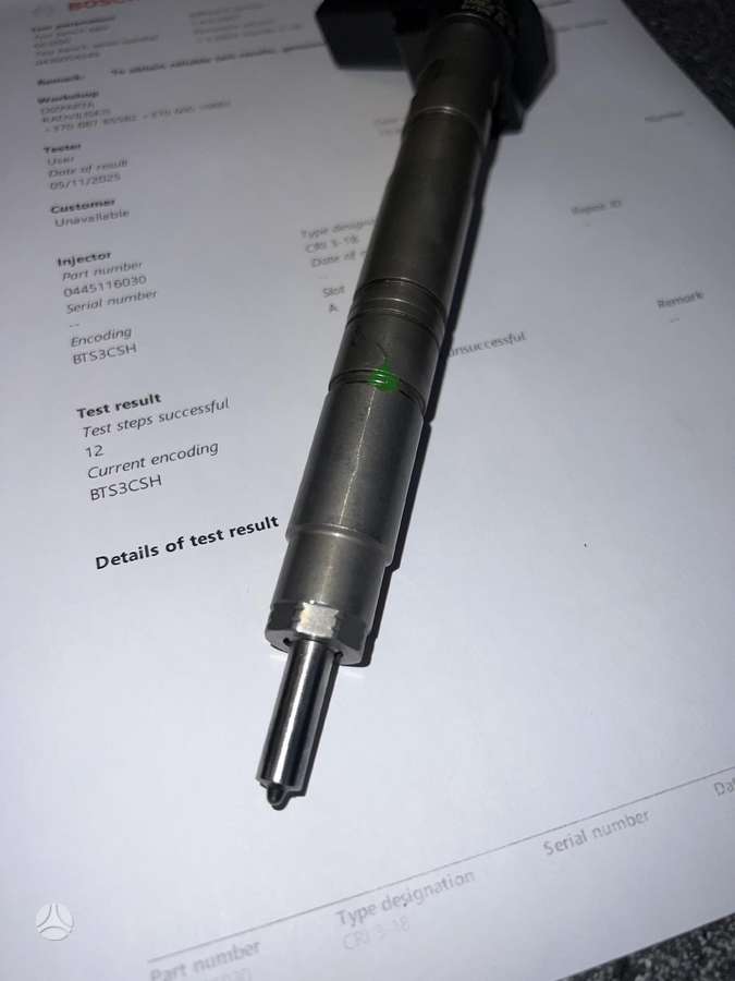 Audi A3, 0445116030 03L130277 PURKŠTUKAI, injection system