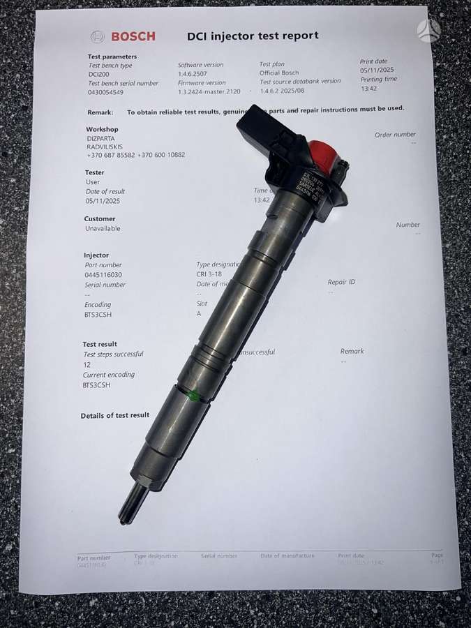 Skoda Octavia, 0445116030 03L130277, injection system