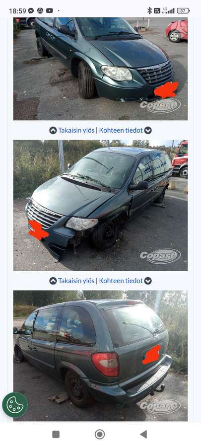 Chrysler Voyager детали кузова