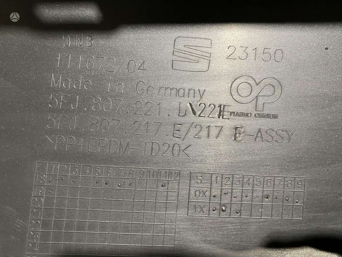 Seat Tarraco, 5FJ807221D 5FJ805903A