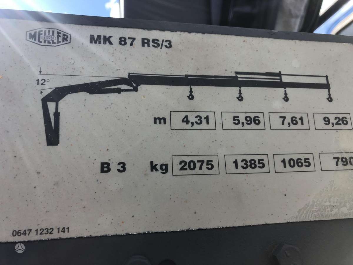 MAN 19.322, самосвалы с краном