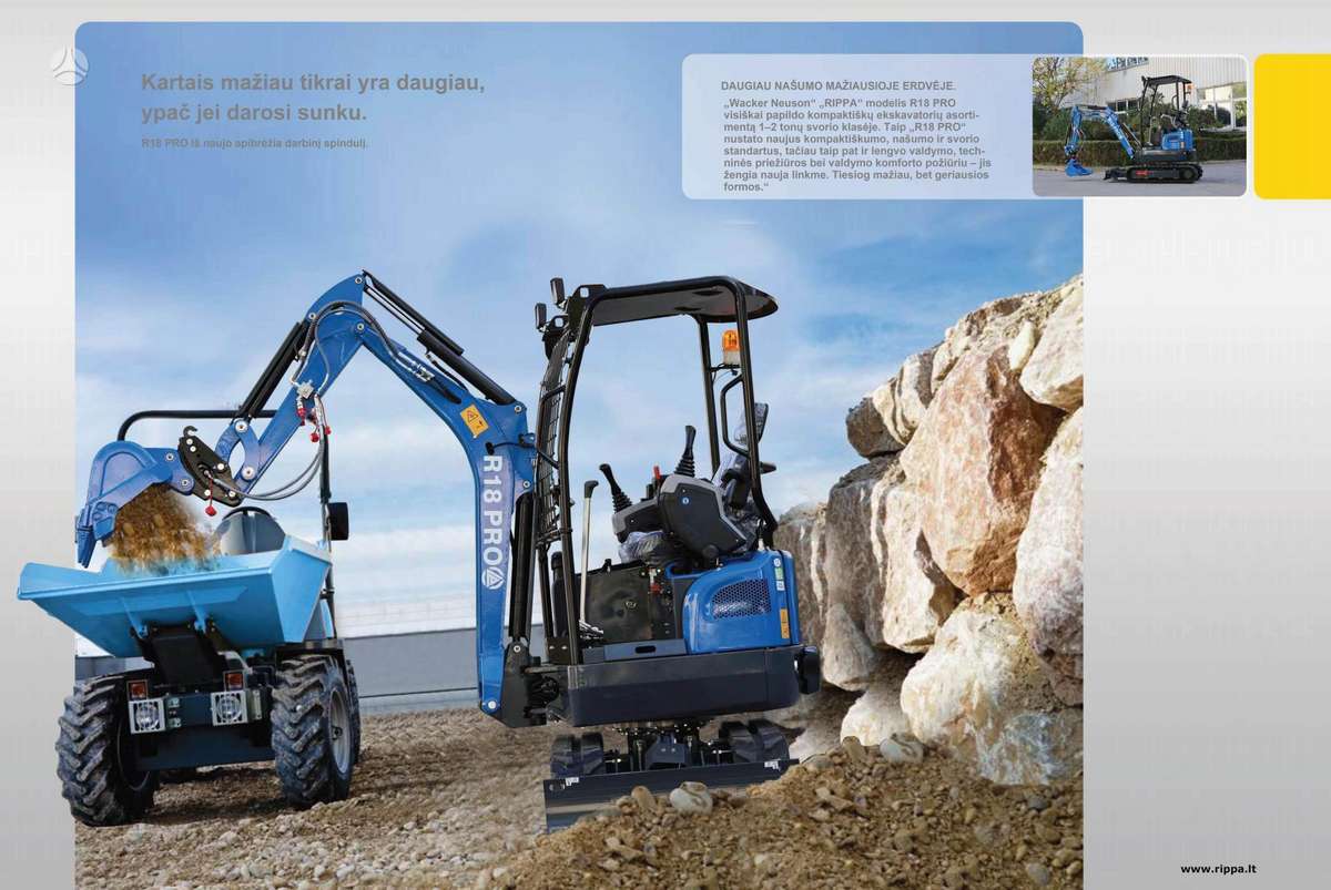 Rippa R18 Pro (Kubota), mini excavator