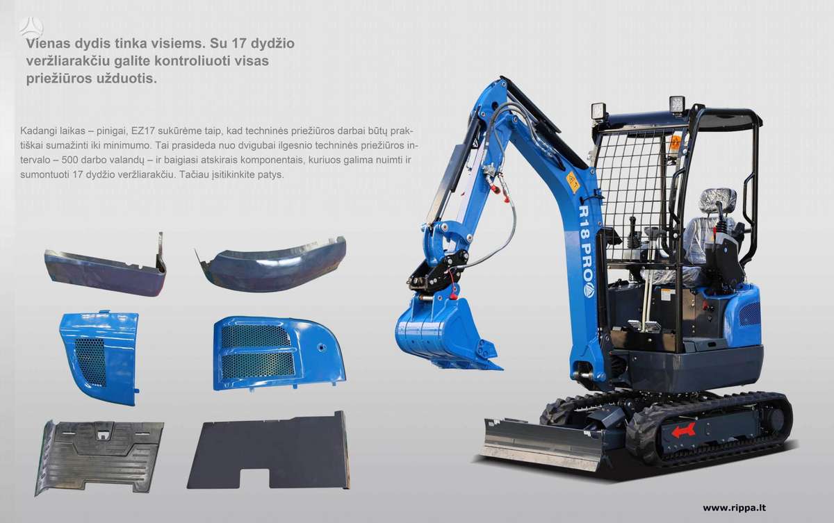 Rippa R18 Pro (Kubota), mini excavator