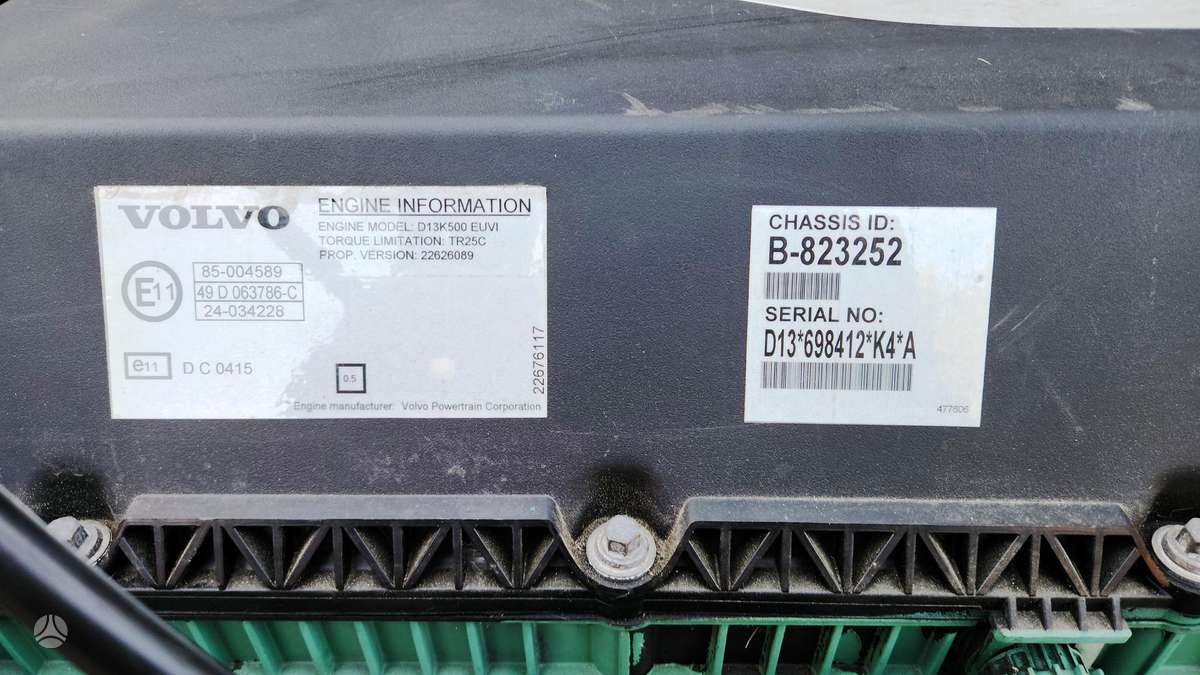 Volvo D13K4 Variklis 500 ag, тягачи