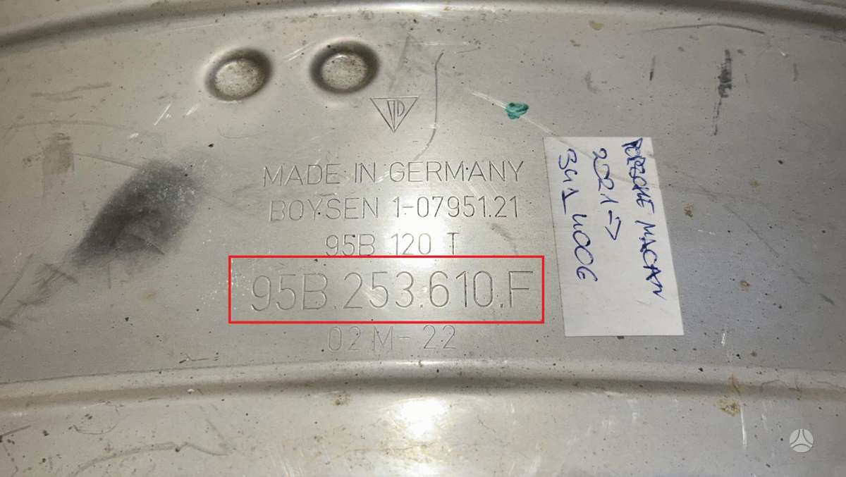 Porsche Macan, 95B253610F, Cen29572