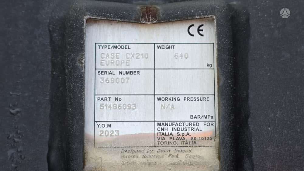 Case CX210, kausi