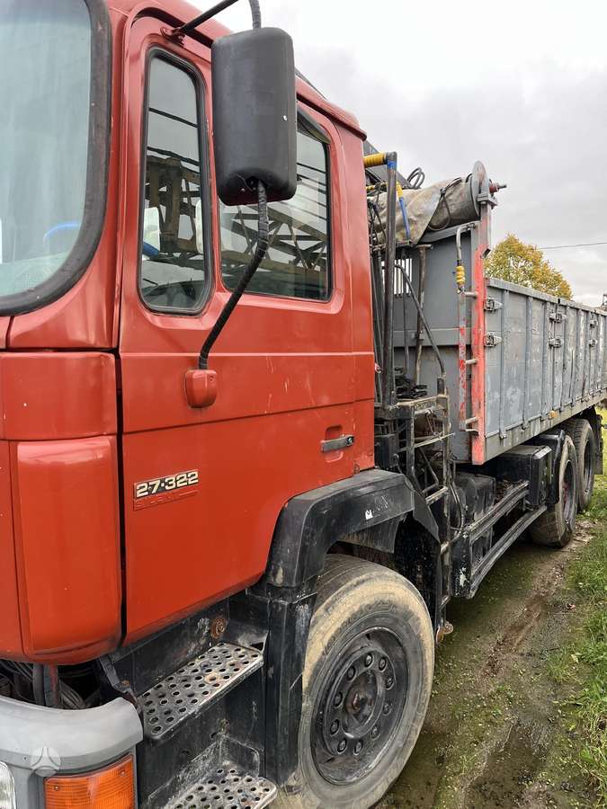 MAN 27.322, самосвалы с краном