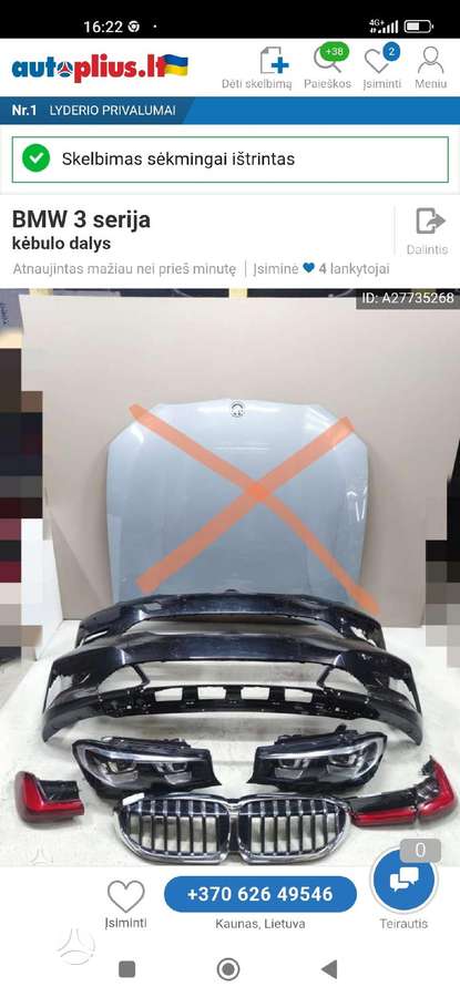 BMW 3 serija body parts