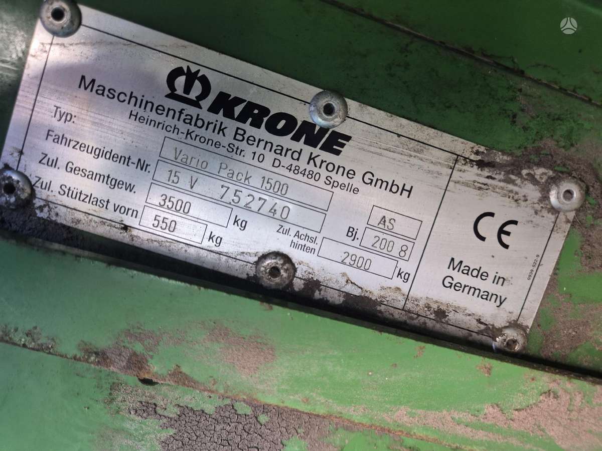 Krone 1500 Vario Pack, balers