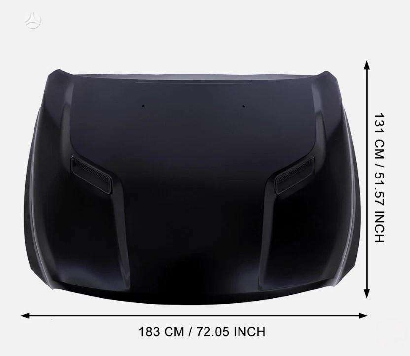 Dodge Ram, 68160235AF, hood (front, rear)