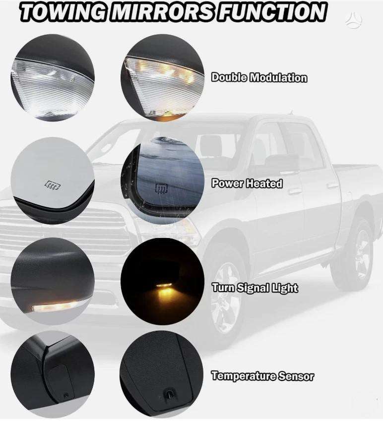 Dodge Ram spoguļi