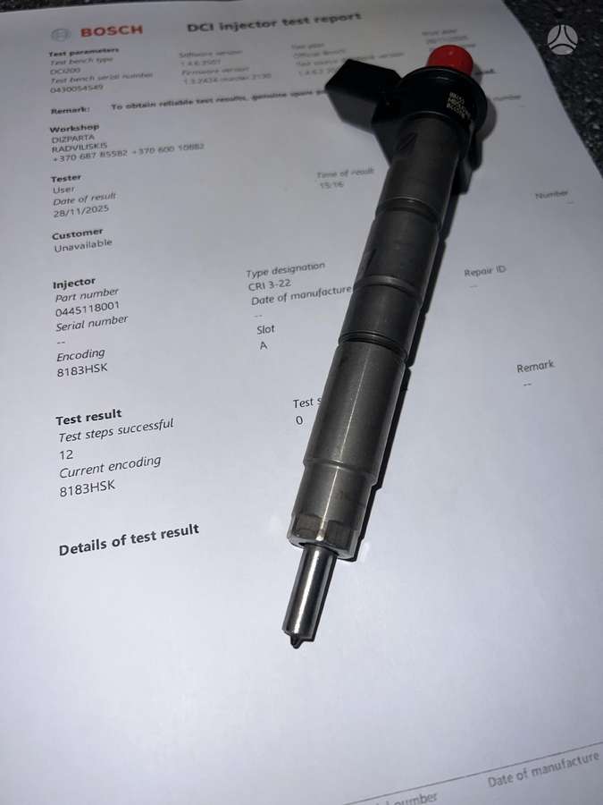 BMW X5, 0445118001, engine parts