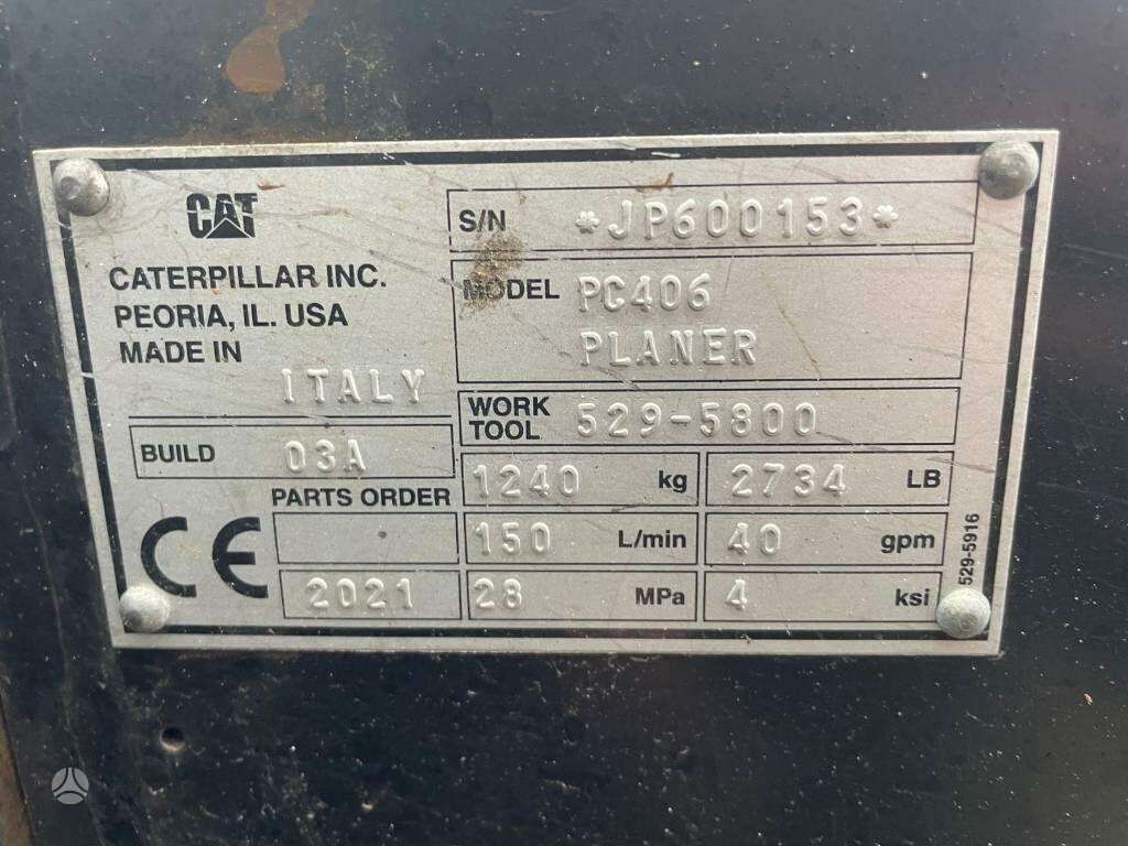 Caterpillar PC406 Planer, millers / cold planers