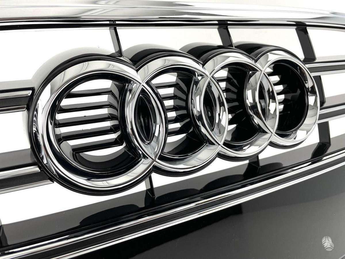 Audi A5, S5, S5 8t0 complete black chrome front bumper grille with sensor h