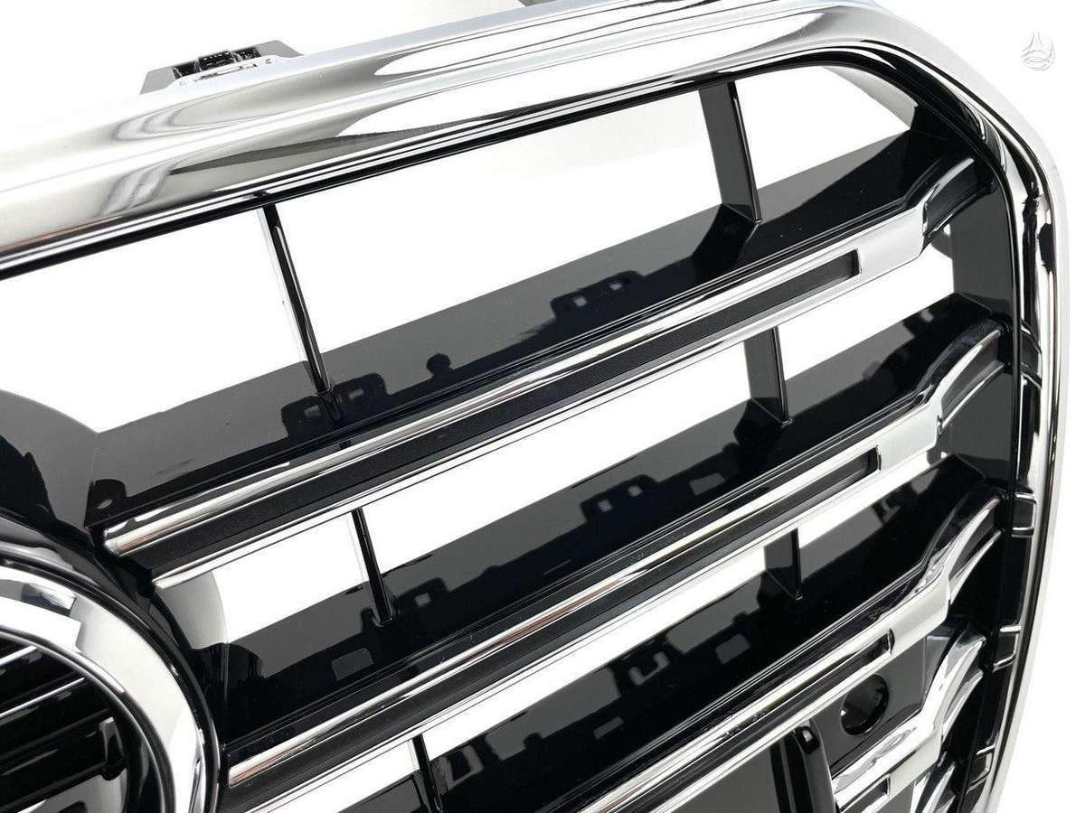 Audi A5, S5, S5 8t0 complete black chrome front bumper grille with sensor h
