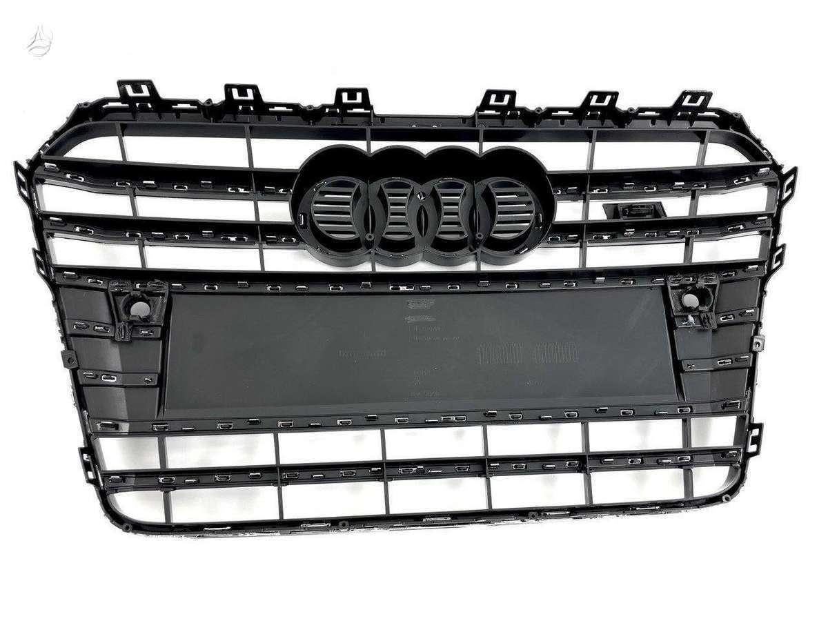Audi A5, S5, S5 8t0 complete black chrome front bumper grille with sensor h
