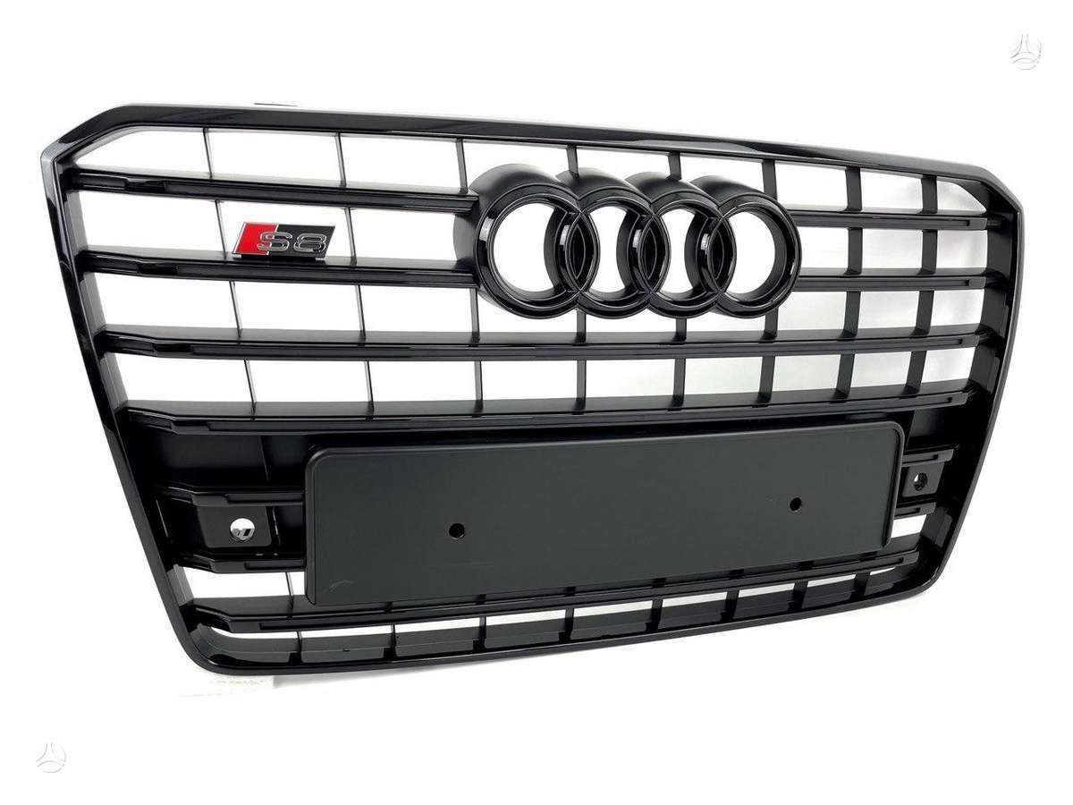 Audi A8, A8/S8 D4 Shadow line, Complete audi a8 s8 d4 facelift shadow line front bumper grille