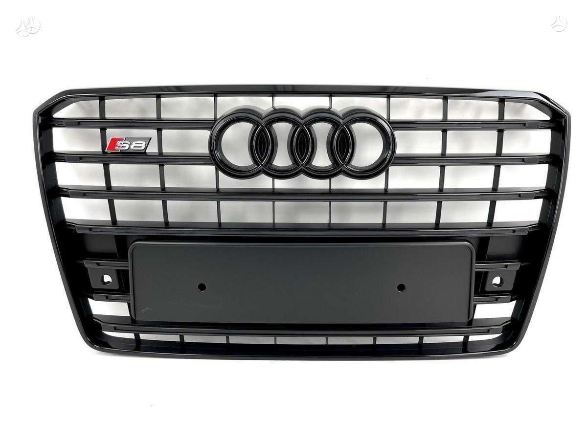Audi A8, A8/S8 D4 Shadow line, Complete audi a8 s8 d4 facelift shadow line front bumper grille