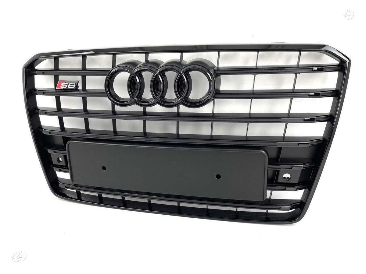 Audi A8, A8/S8 D4 Shadow line, Complete audi a8 s8 d4 facelift shadow line front bumper grille
