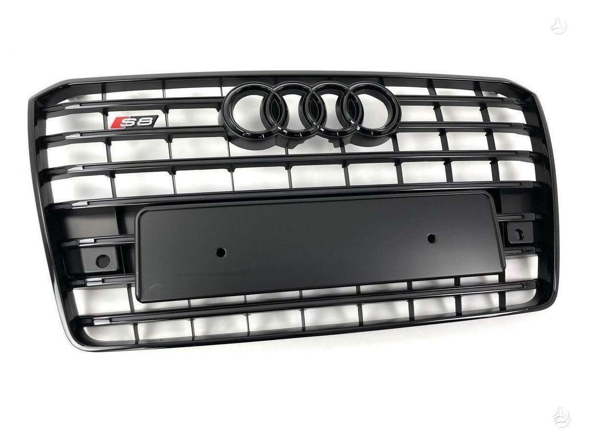 Audi A8, A8/S8 D4 Shadow line, Complete audi a8 s8 d4 facelift shadow line front bumper grille