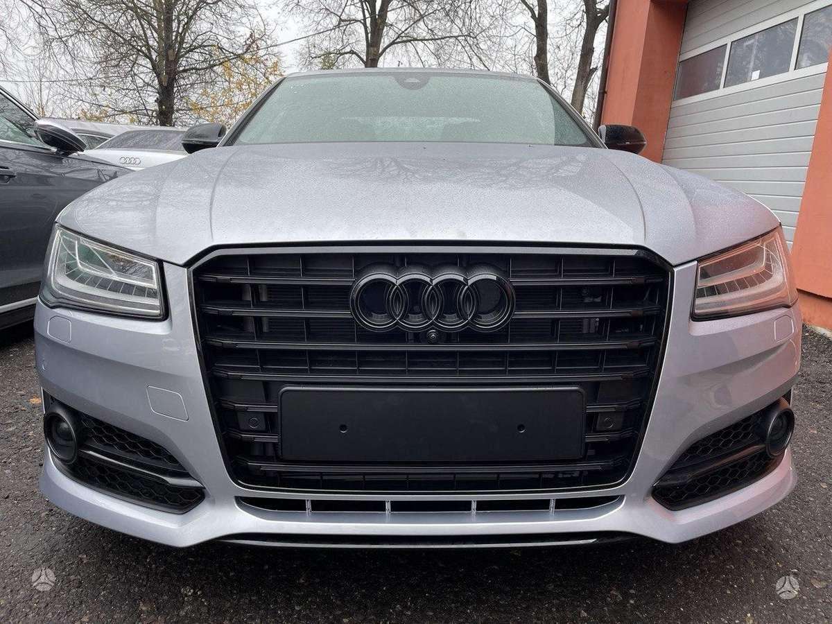 Audi A8, Shadow line, Complete audi s8 d4 facelift shadow line front bumper grille