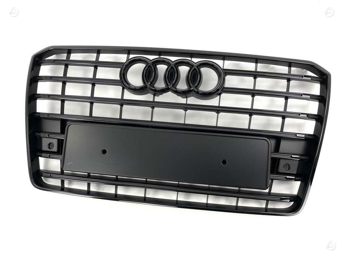 Audi A8, Shadow line, Complete audi s8 d4 facelift shadow line front bumper grille