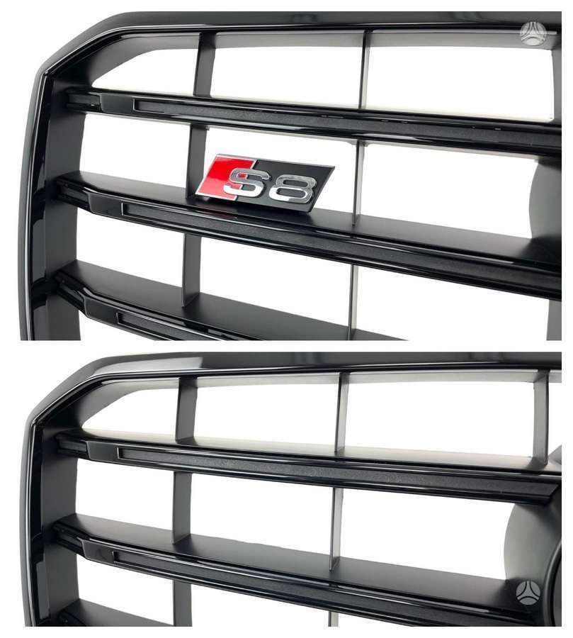 Audi A8, Shadow line, Complete audi s8 d4 facelift shadow line front bumper grille
