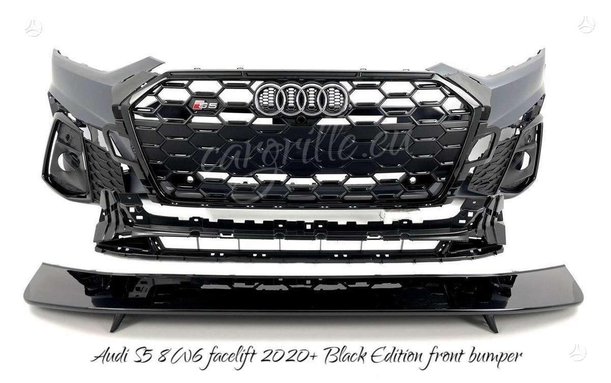 Audi S5, S5, Audi s5 8w6 facelift black edition front complete bumper kompl