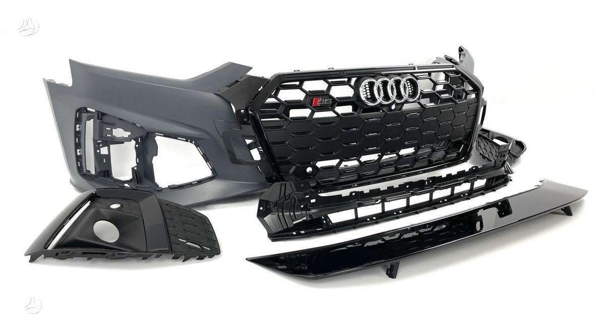 Audi S5, S5, Audi s5 8w6 facelift black edition front complete bumper kompl