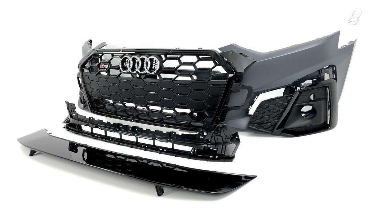 Audi S5, S5, Audi s5 8w6 facelift black edition front complete bumper kompl
