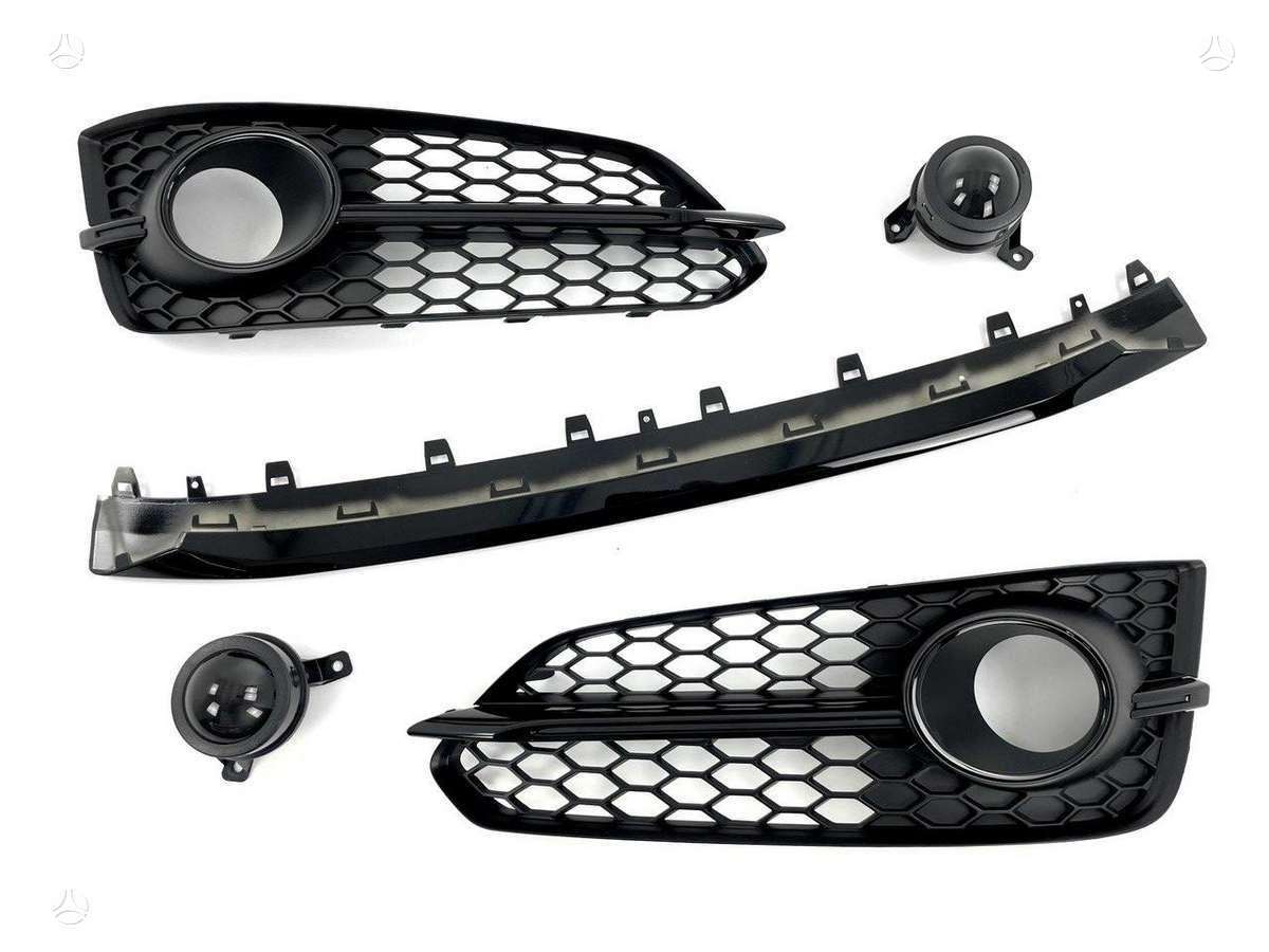 Audi S8, Shadow line, Complete audi s8 d4 facelift shadow line front bumper grille s
