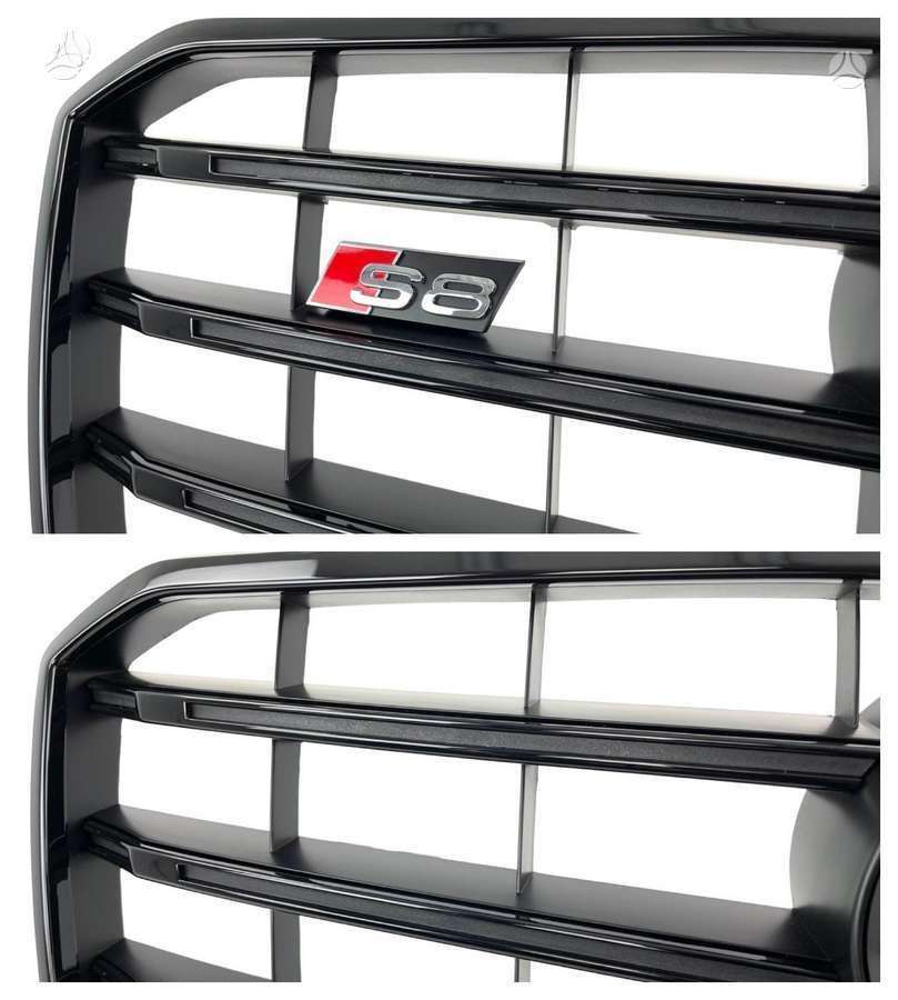 Audi S8, Shadow line, Complete audi s8 d4 facelift shadow line front bumper grille s