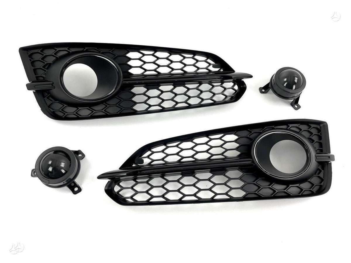 Audi S8, Shadow line, Complete audi s8 d4 facelift shadow line front bumper grille s