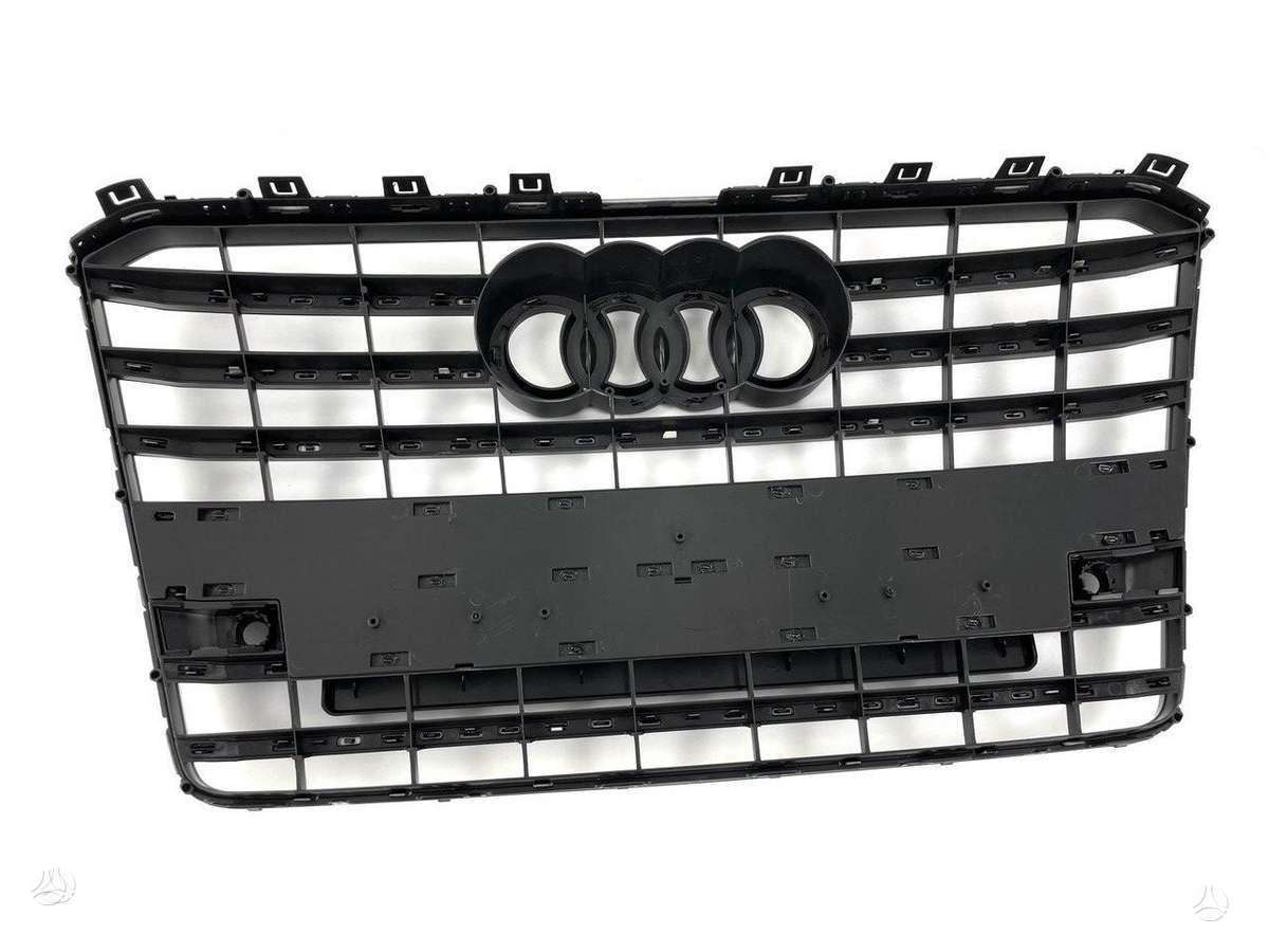 Audi S8, Shadow line, Complete audi s8 d4 facelift shadow line front bumper grille s