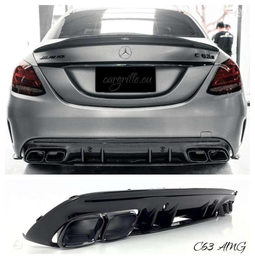 Mercedes-Benz C klasė, AMG C63, Rear diffuser for mercedes c class w205 ...