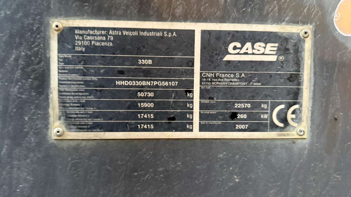 Case 330B, самосвалы