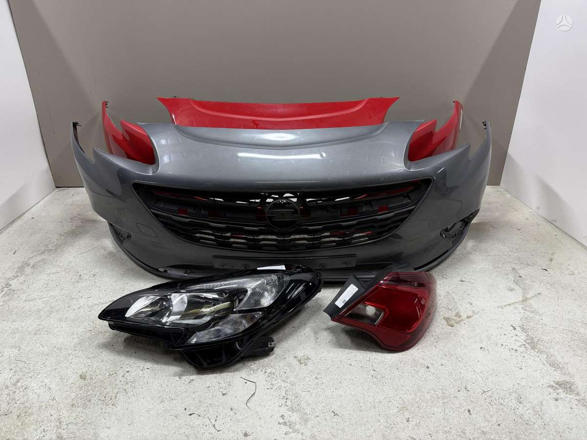 Opel Corsa bamperiai, žibintai