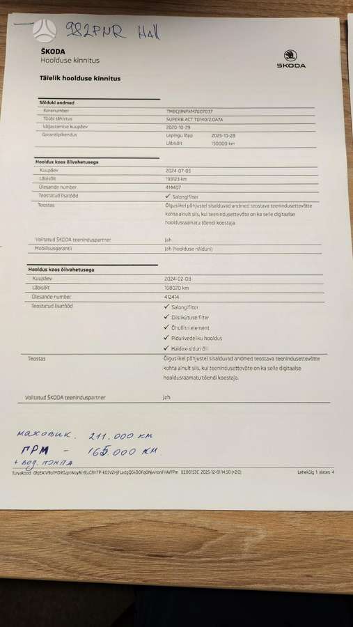 Skoda Superb, 2.0 l., Хэтчбек