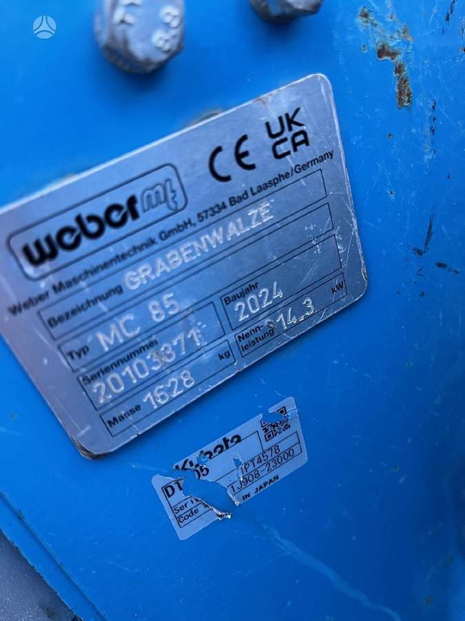 Weber Tranšėjinis volas MC85, vibro technika