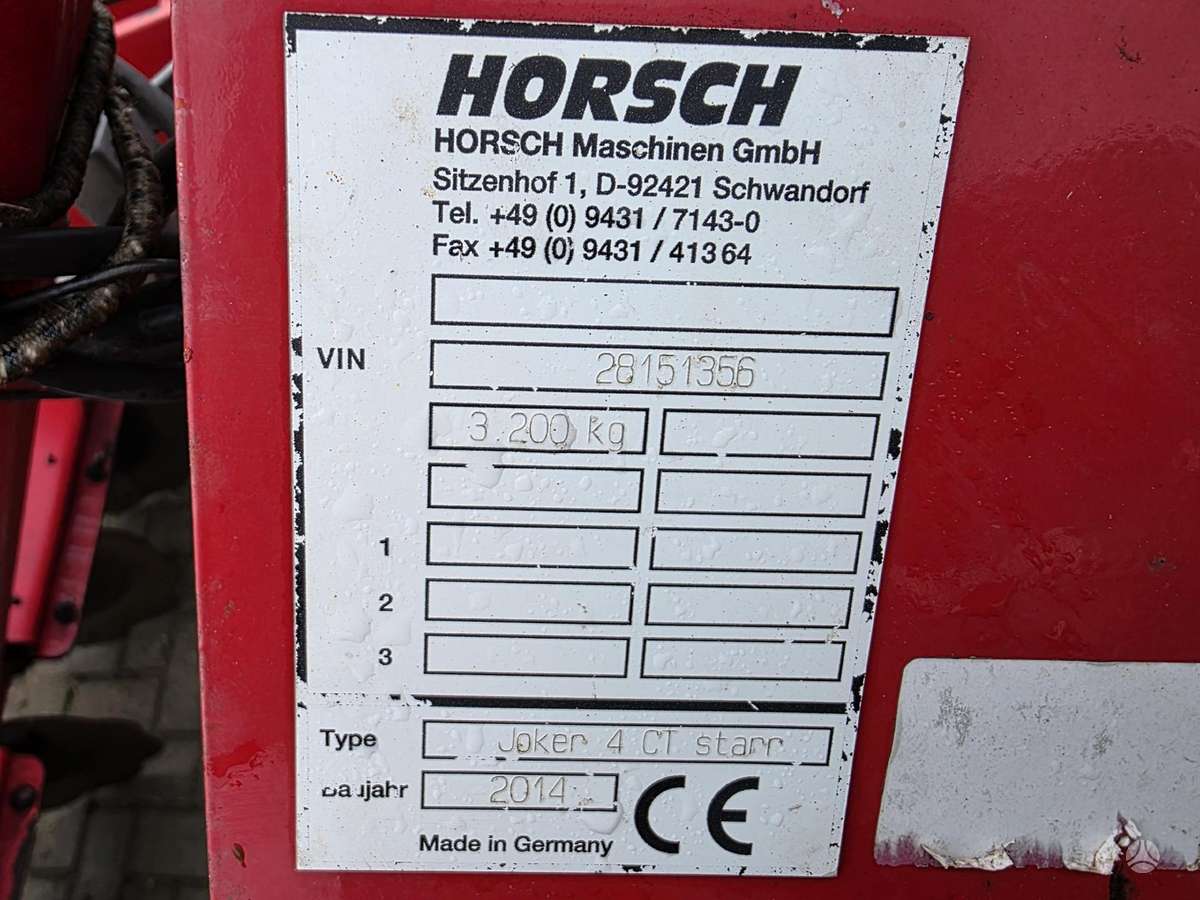 Horsch JOKER 4 CT Starr, scrapers, scrubbers