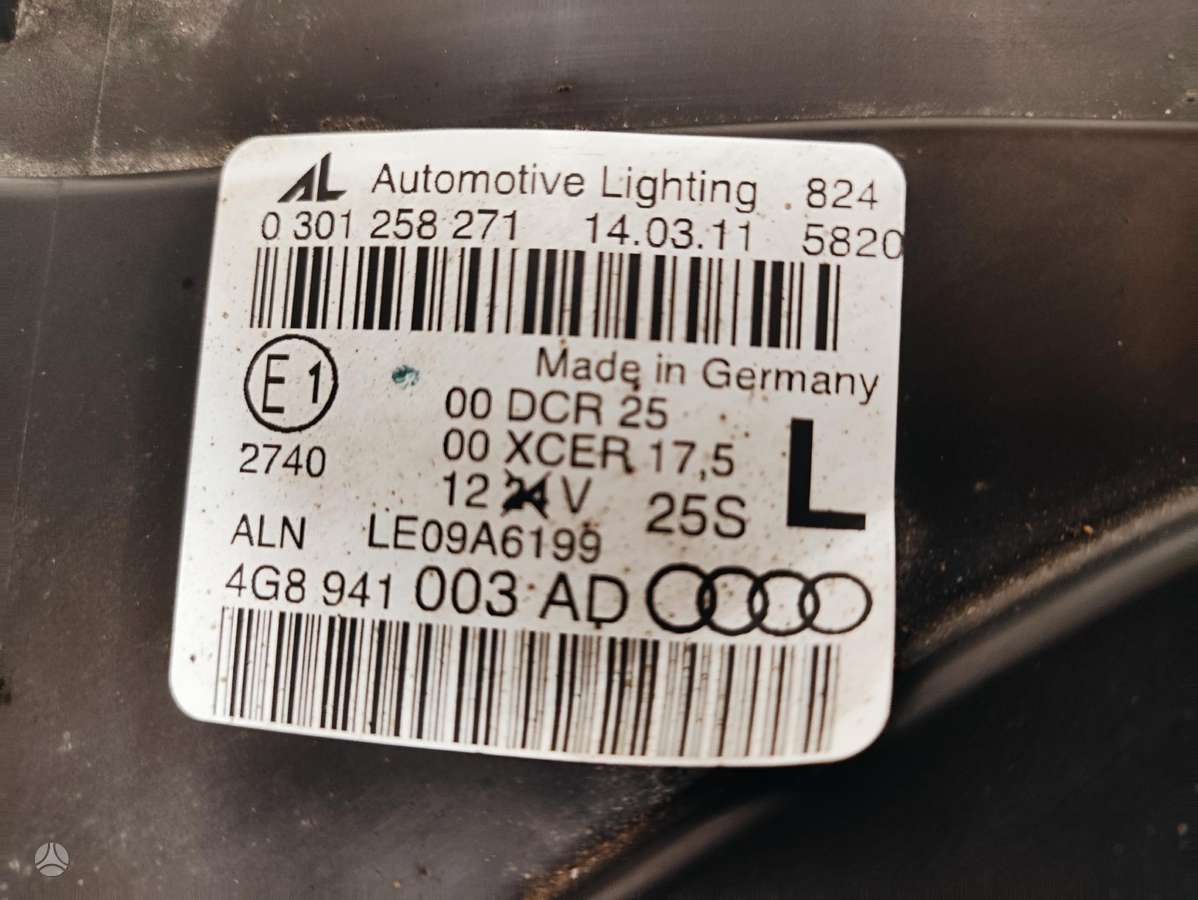 Audi A7, 4G8941003AD, lights