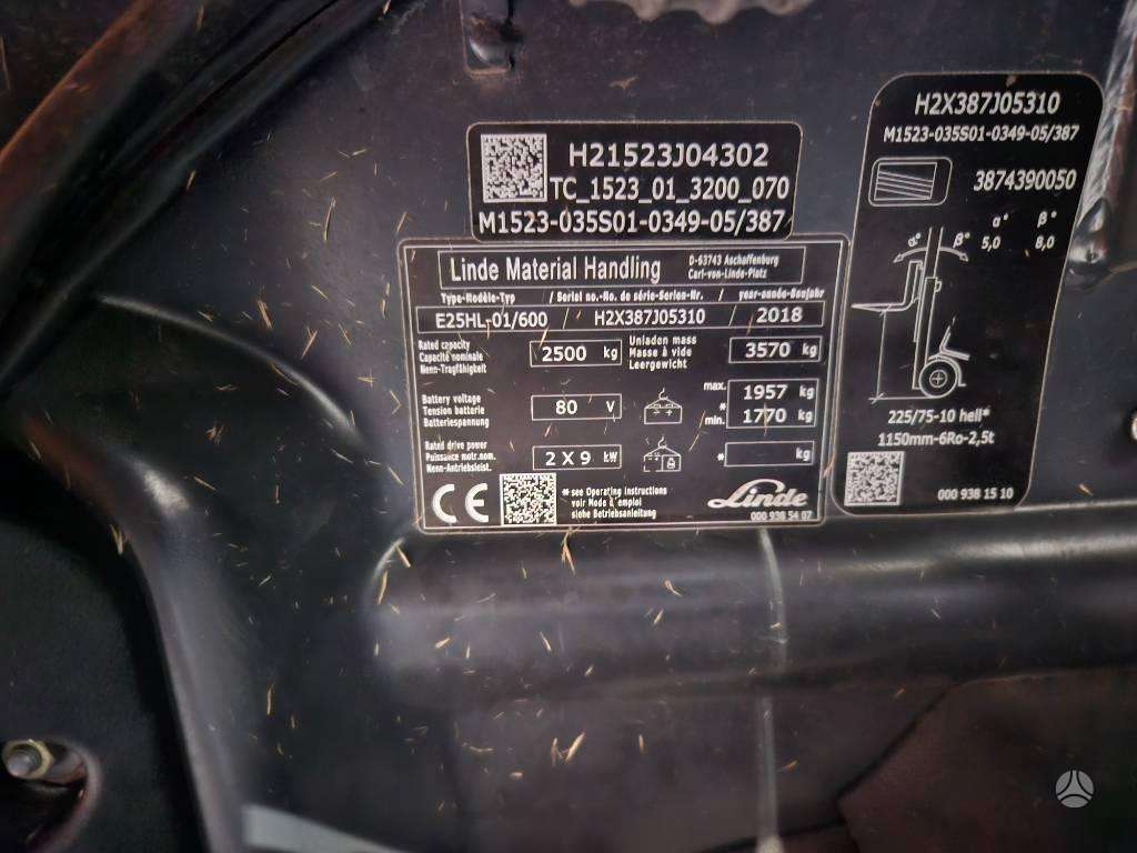 Linde E25HL 600, forklifts