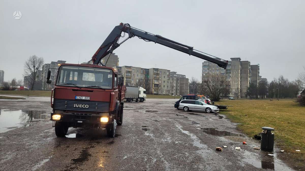 Iveco 170-25, самосвалы с краном