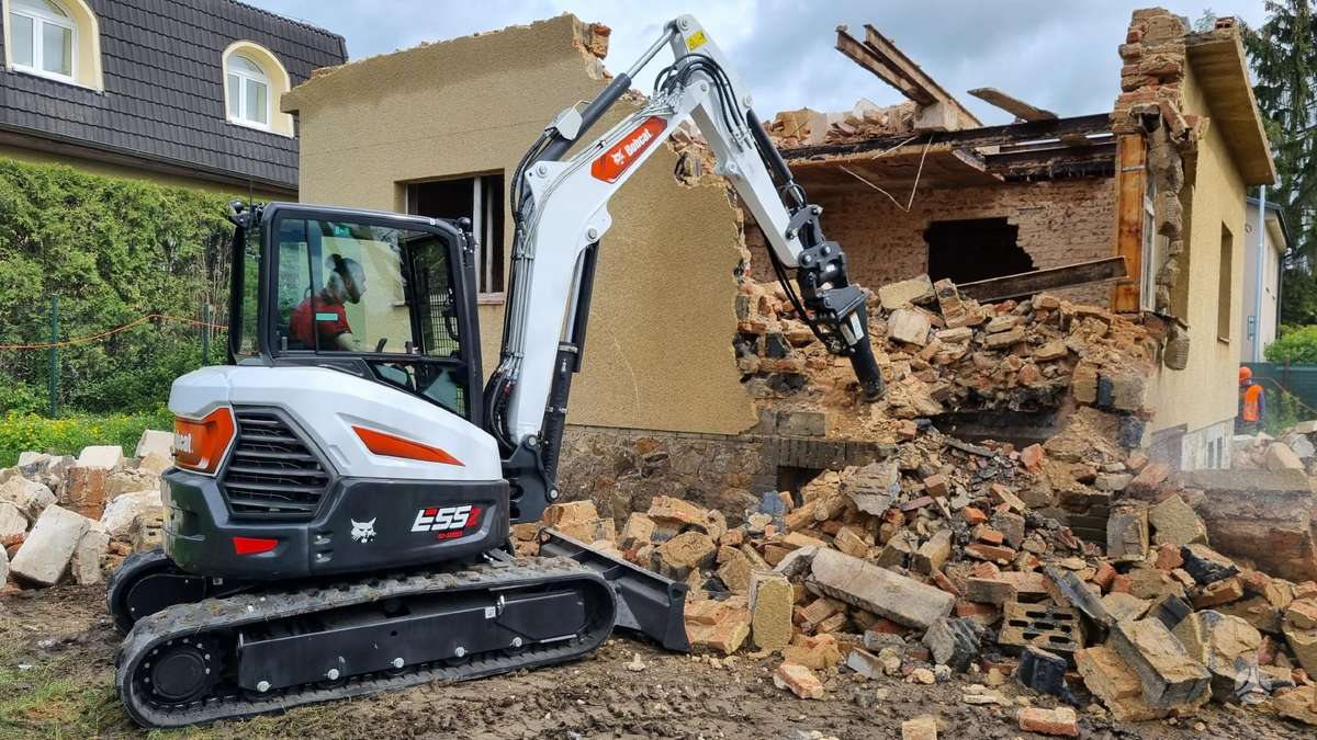 Bobcat E55z, mini ekskavatoriai