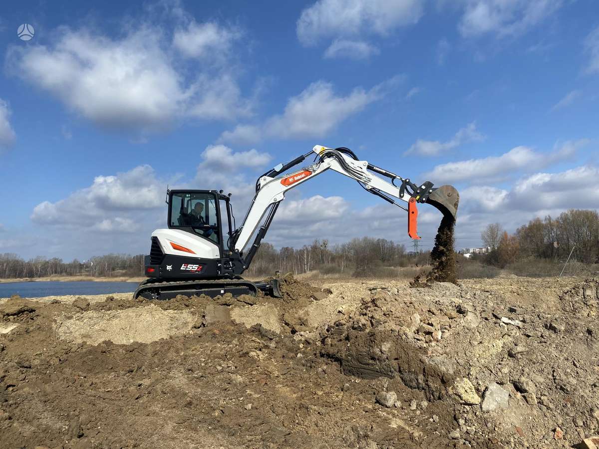 Bobcat E55z, mini ekskavatoriai