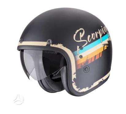Scorpion BELFAST CARBON EVO moto šalmas, open-face