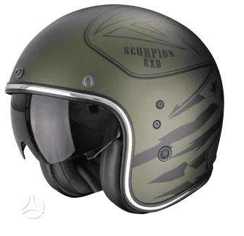 Scorpion BELFAST CARBON EVO moto šalmas, open-face