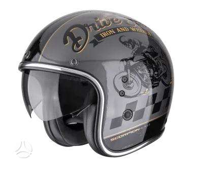 Scorpion BELFAST CARBON EVO moto šalmas, open-face
